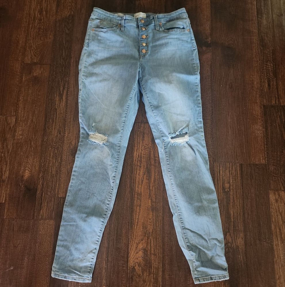Universal Thread Size 10 Womens/Juniors Light Blue Denim Jeans